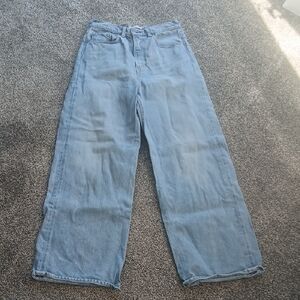 Levi's High Loose Wide Leg Jeans Size  28